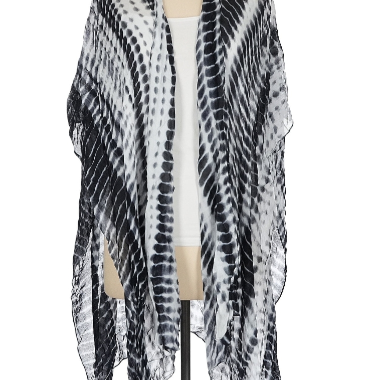 Anthropology Michael Stars Ruana Wrap Scarf Tie Dye Kimono
